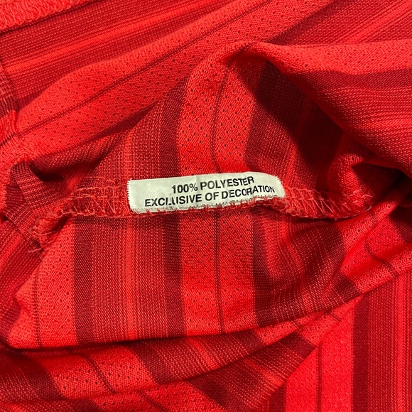 PGA Tour Golf Men’s Airflux Red Striped Short Sleeve Polo Shirt - Size XXL - Picture 7 of 7